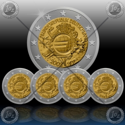 2 EVRO NEMČIJA (A,D,F,G,J) 2012 (10 let Evrokovancev) 2 EVRO NEMČIJA (A,D,F,G,J) 2012 (10 let Evrokovancev)